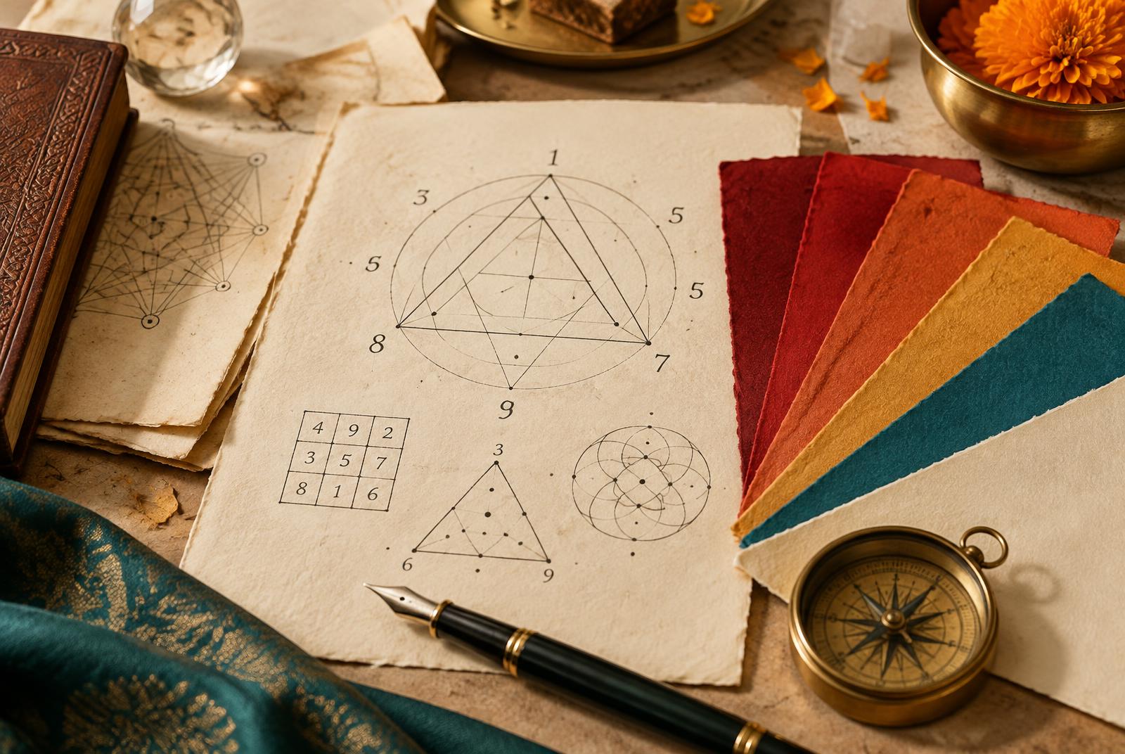 Numerical diagrams and considered color studies